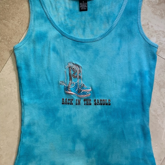 Women’s Blue Tank Top by INC International Concepts - Picture 2 of 4